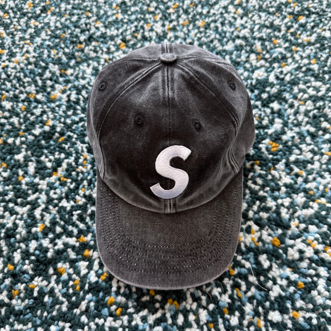 슈프림 로고 피그먼트 캡 2컬러 상품이미지2