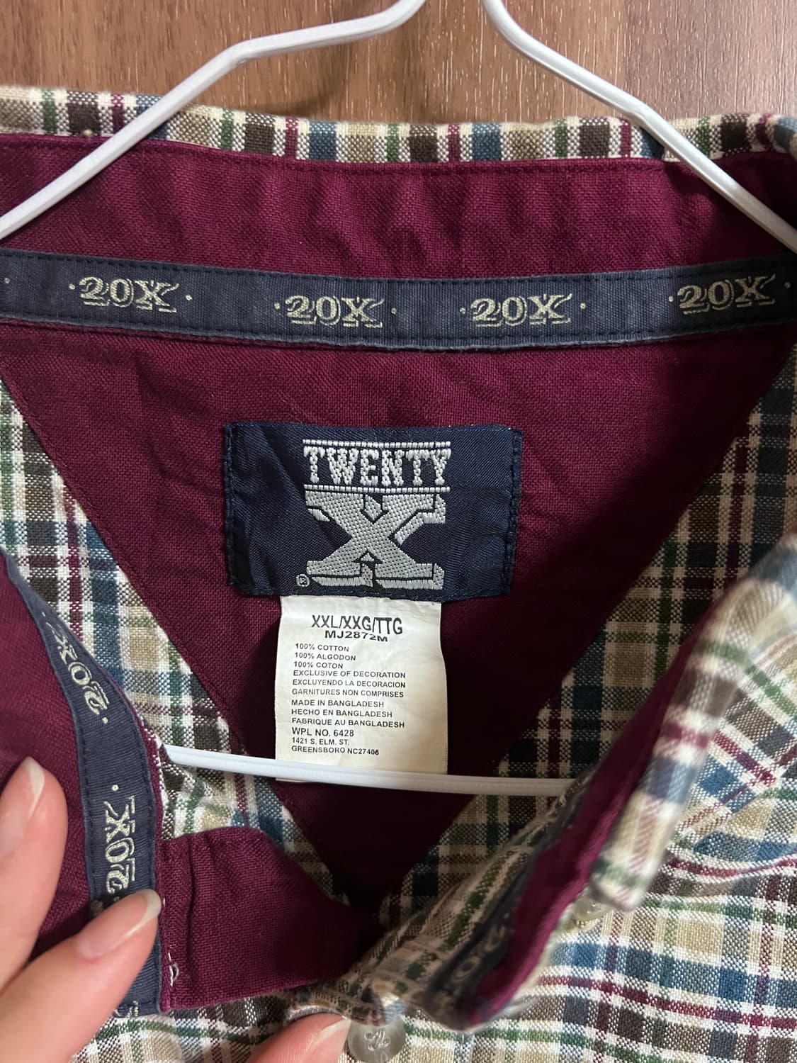 빈티지 체크셔츠 상품이미지3