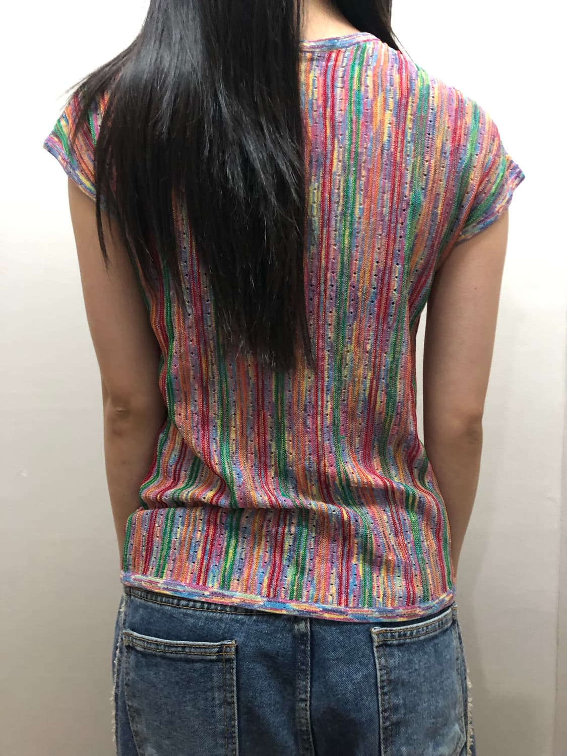 빈티지 비비드 컬러 믹스 니트 상품이미지5