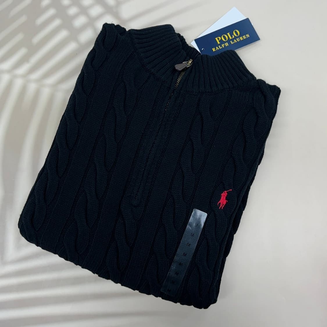 🔥(정품)(새상품)폴로 케이블 꽈배기 반집업 니트🔥 상품이미지3