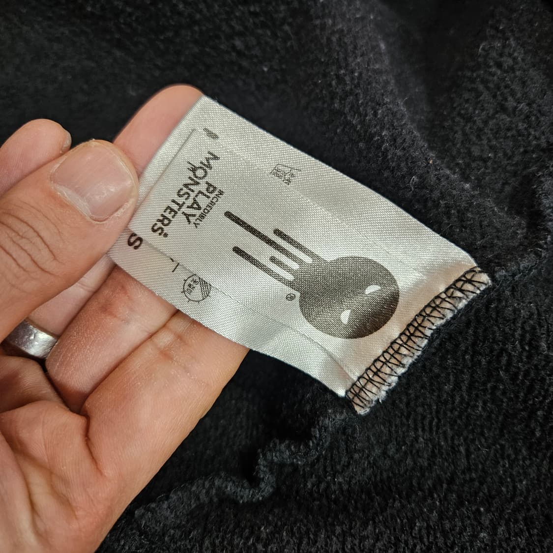 플레이몬스터 시그니쳐 패치 스타디움 바시티 기모 자켓 M size 상품이미지5