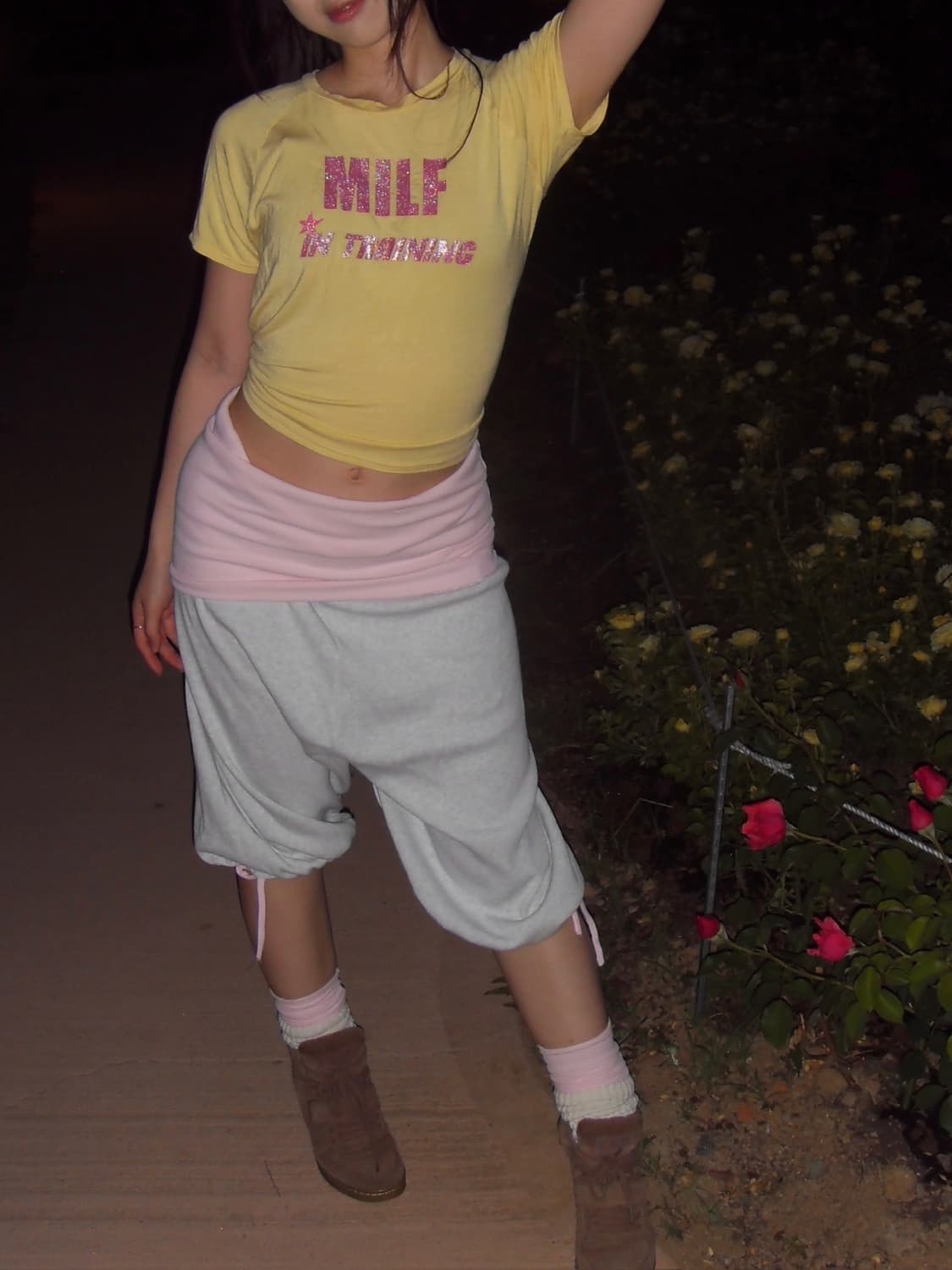 Foldover capris (pink) 상품이미지7