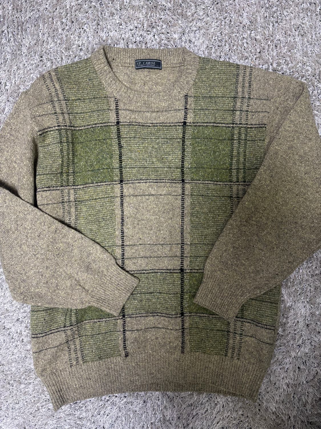 일제 울 실크 혼방 니트 사이즈 105 상품이미지1