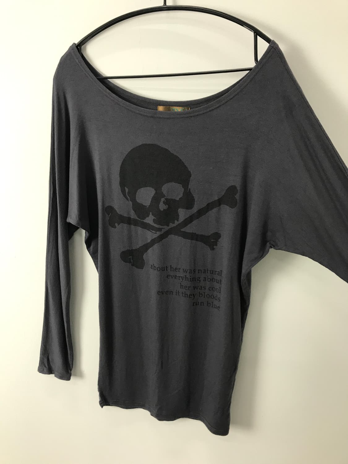 Mo’a Archive Skull Graphic Boat Neck Top 상품이미지6