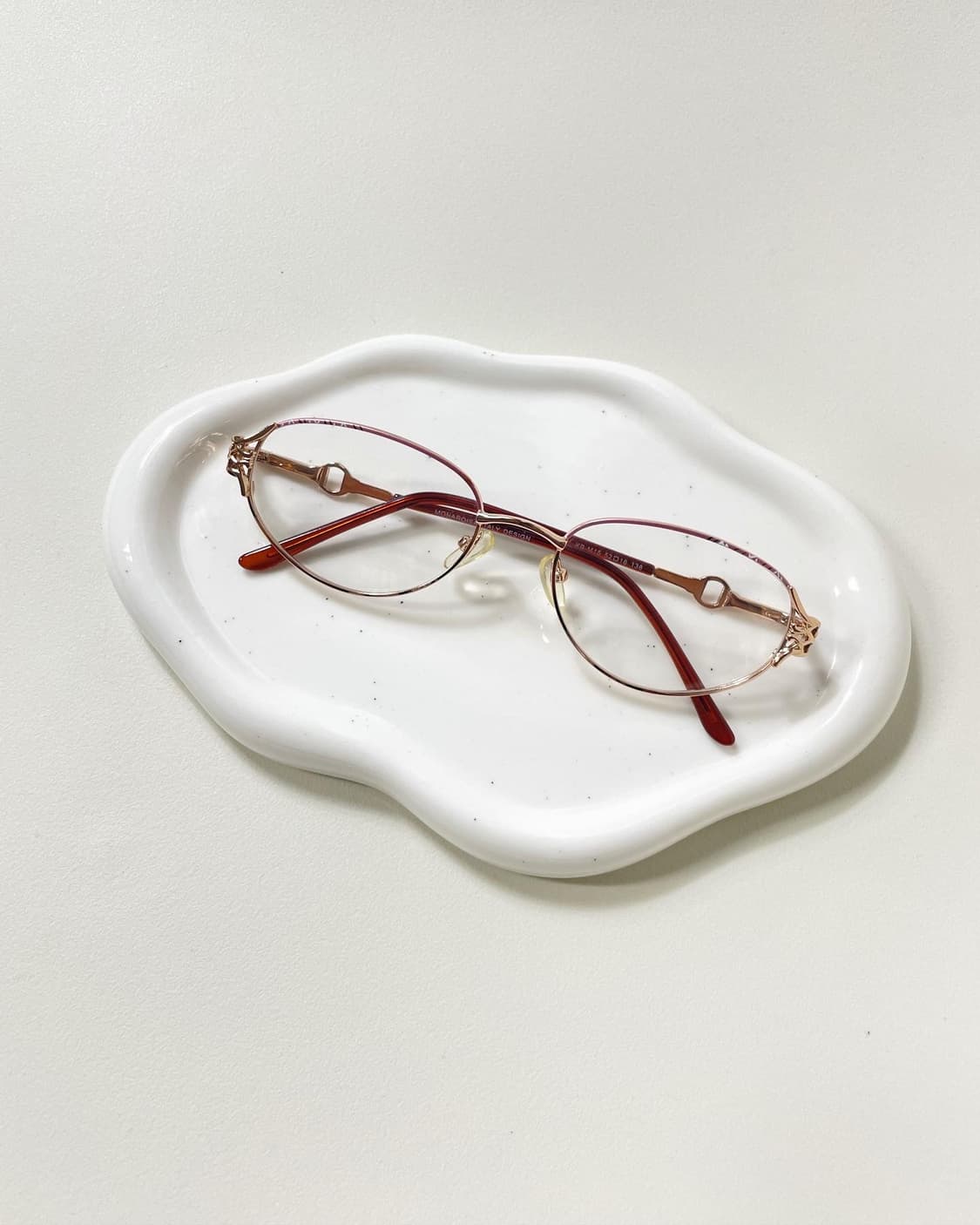 90s Italy Monaroisa 빈티지 라운드 안경 상품이미지2