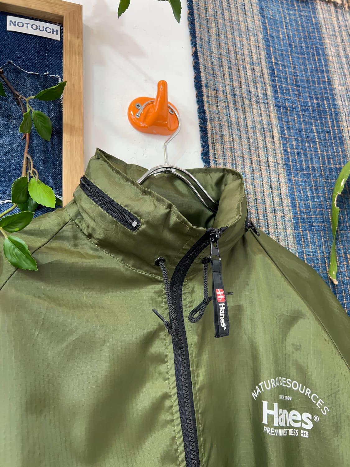 HANES  Poly Raglan Zip-Up Jacket  상품이미지9