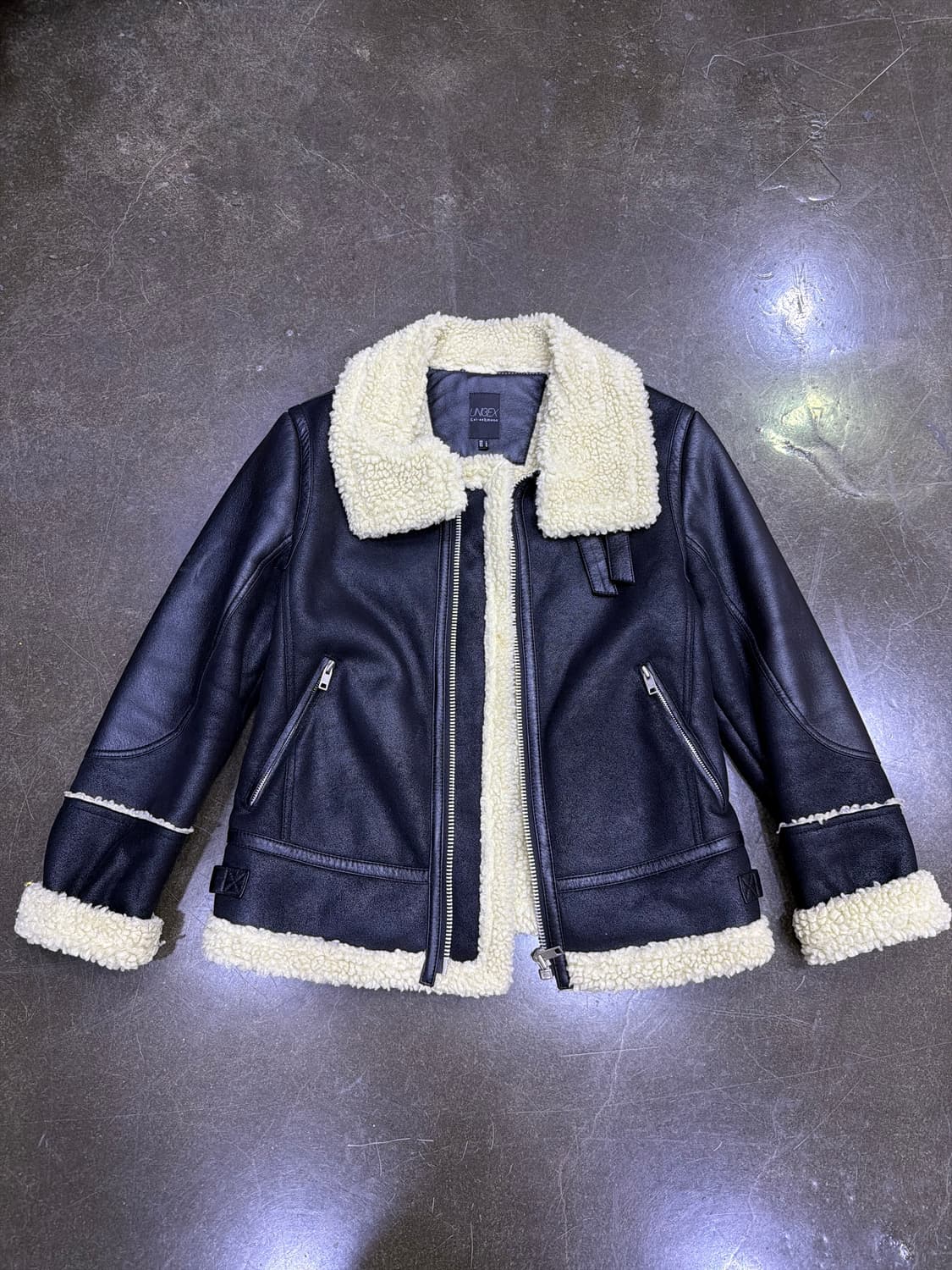 카이아크만 B-3 무스탕 자켓 블랙 L 상품이미지1