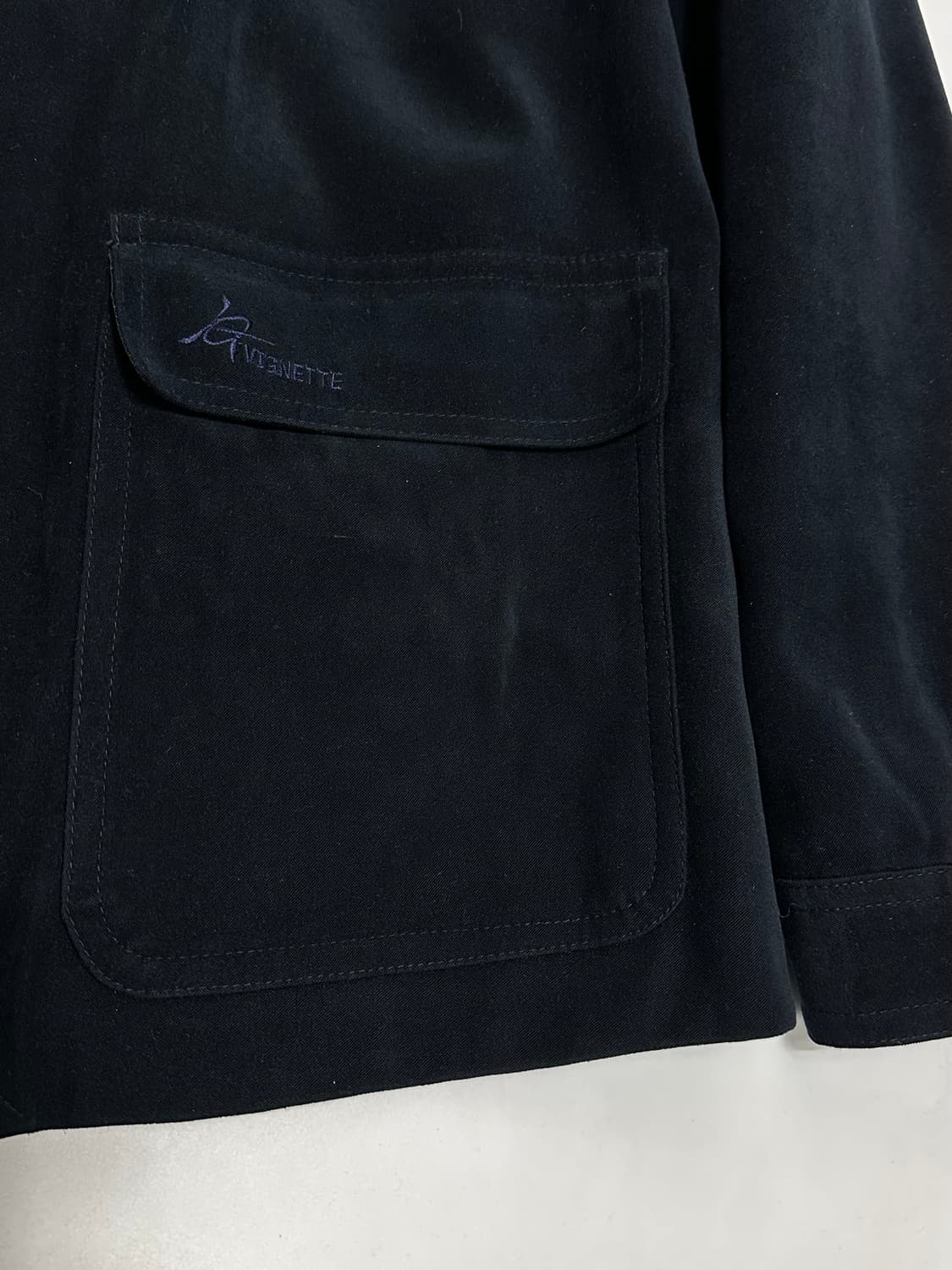 VIGNETTE 울 하이넥 블루종 자켓 상품이미지6