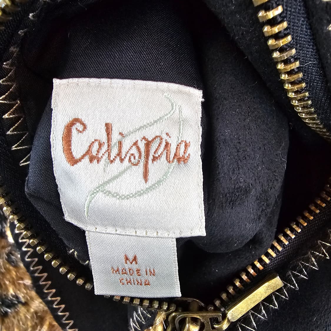 Calispia 리버시블 애니멀 퍼 집업 무스탕 자켓 상품이미지9