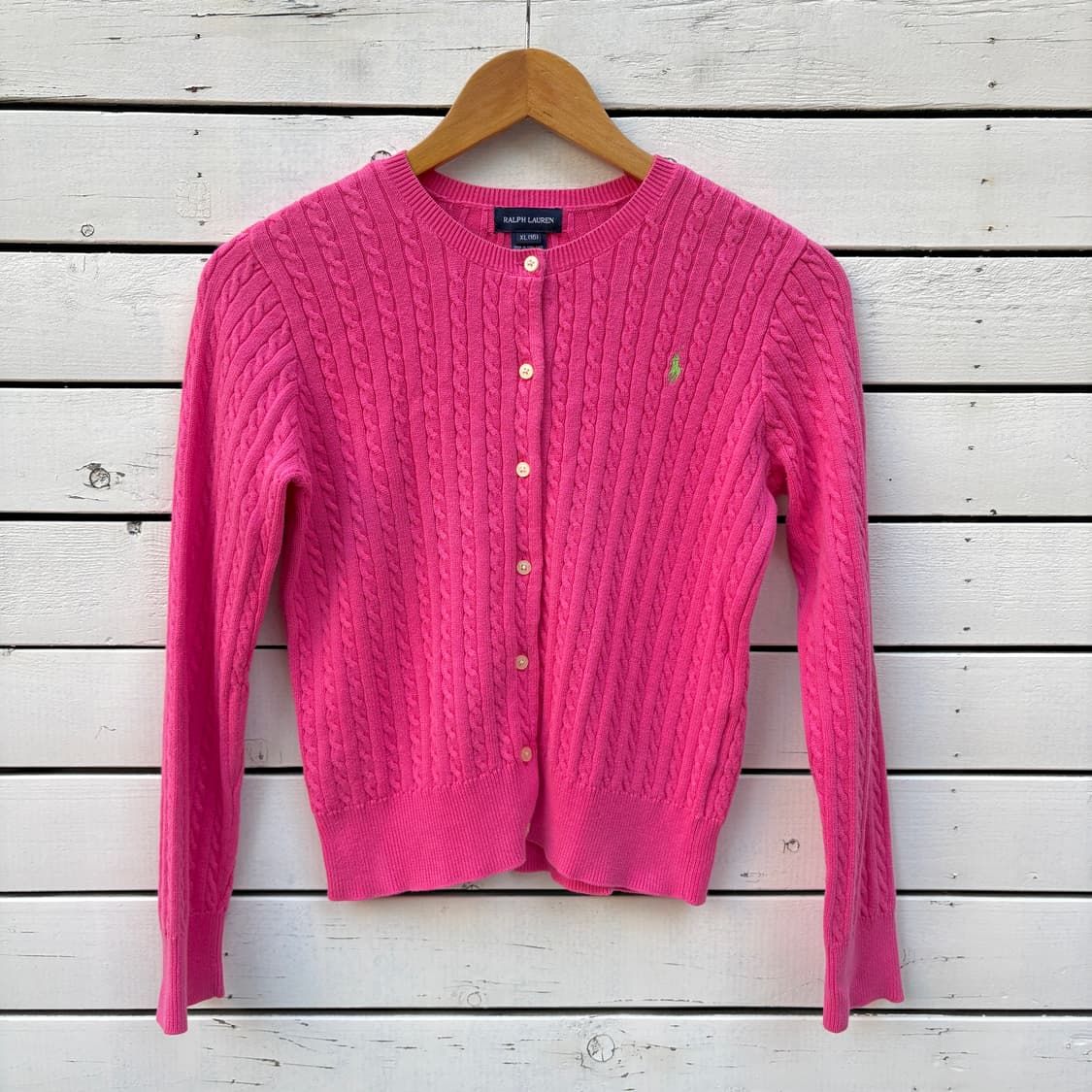 Polo 폴로 케이블 꽈배기 니트 가디건 상품이미지1