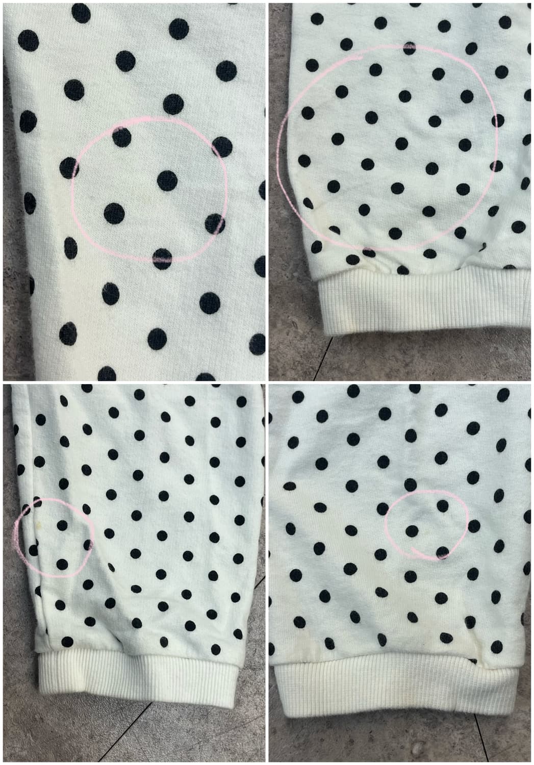 코데즈컴바인 도트 후드집업 화이트 85 #csz3972 상품이미지10