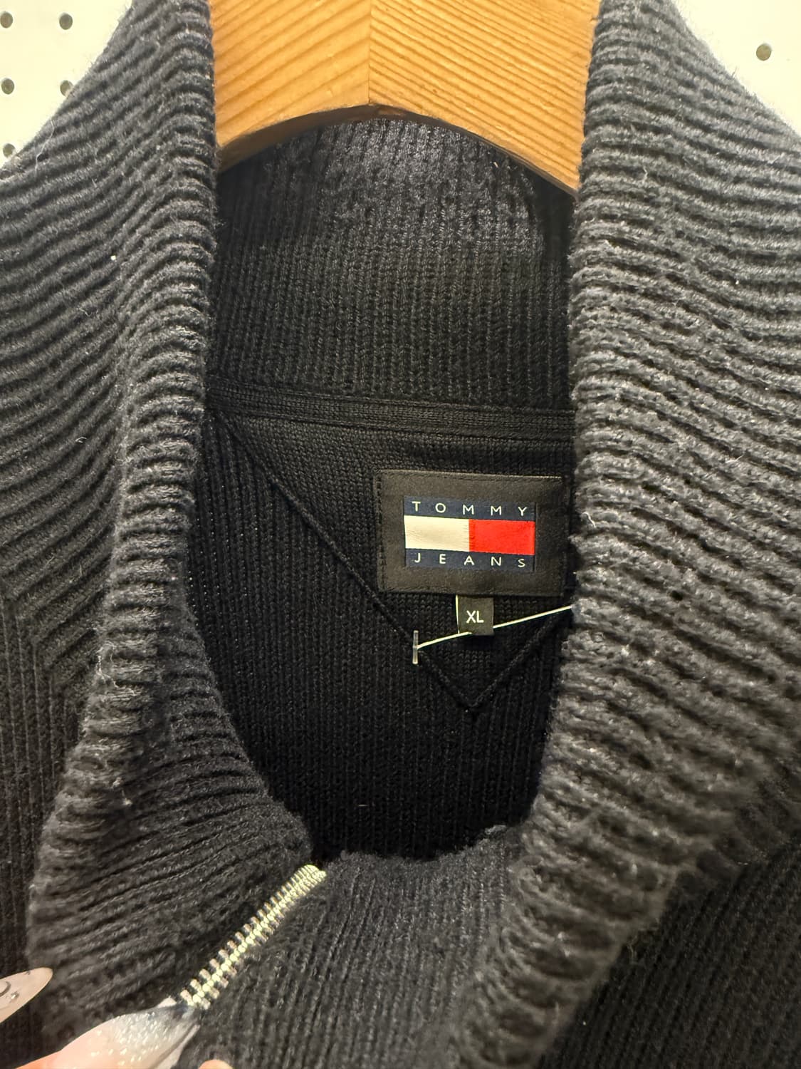 타미진스 플래그 로고 집업 니트 U796 상품이미지5