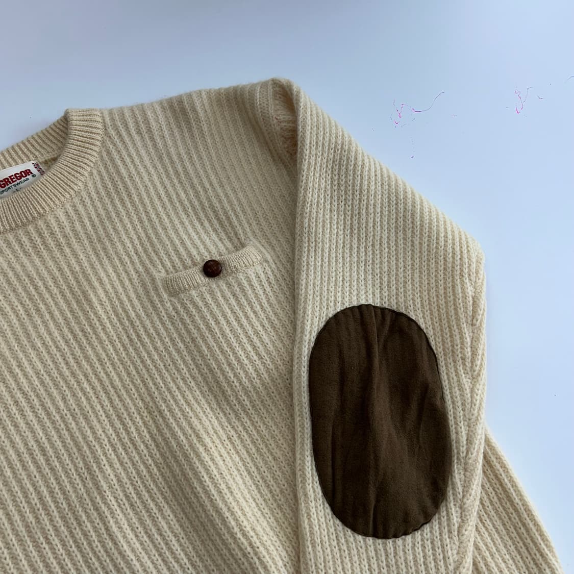 MGregor 미니포켓 사이드 패치 아이보리 니트 상품이미지6