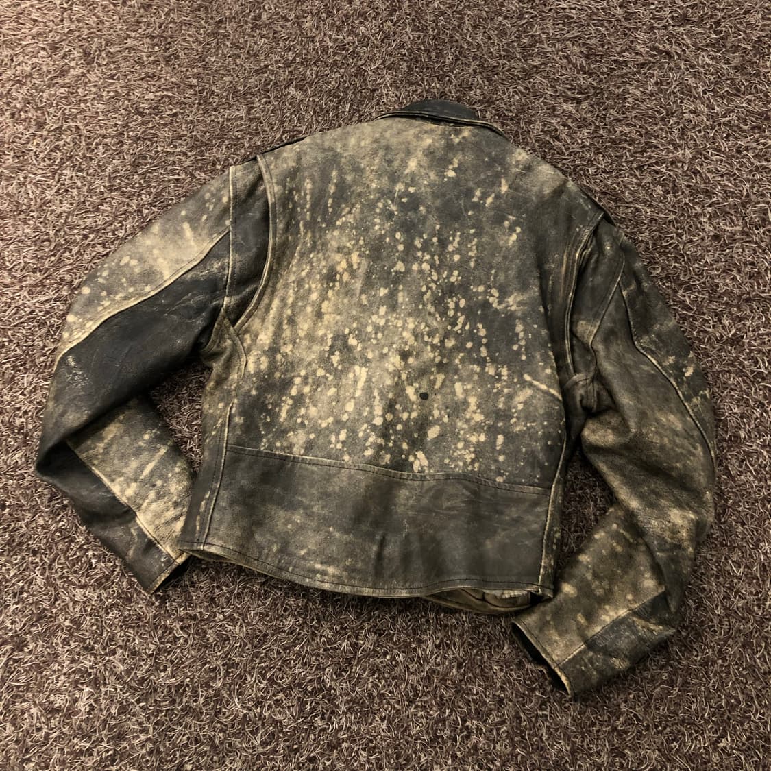 빈티지 소가죽 하드 에이징 라이더 레더 가죽 자켓 상품이미지4