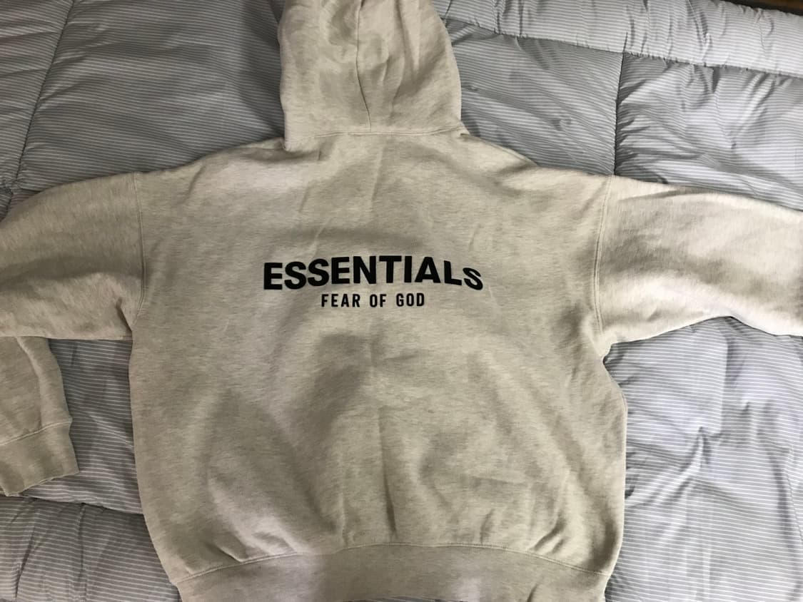 에센셜 후드티 오트밀 M 상품이미지3