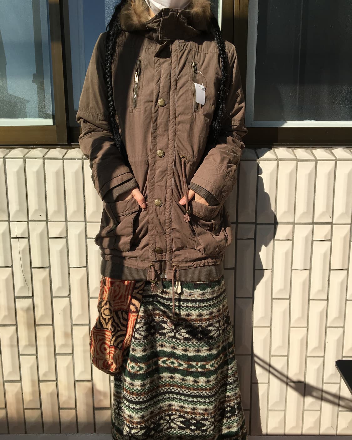 Fake fur hood filed jacket 상품이미지8