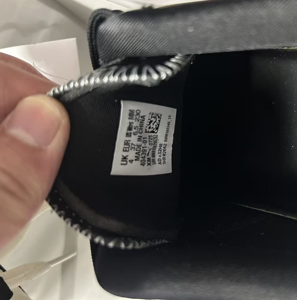 푸마 x 로제 스피드캣 PRM 블랙 웜 화이트 230mm 상품이미지6