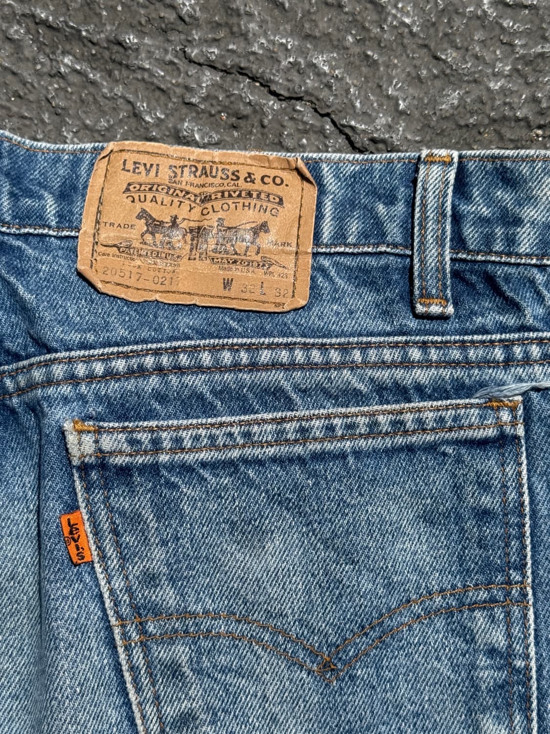 80s USA 리바이스 517 오렌지탭(B36) 상품이미지7