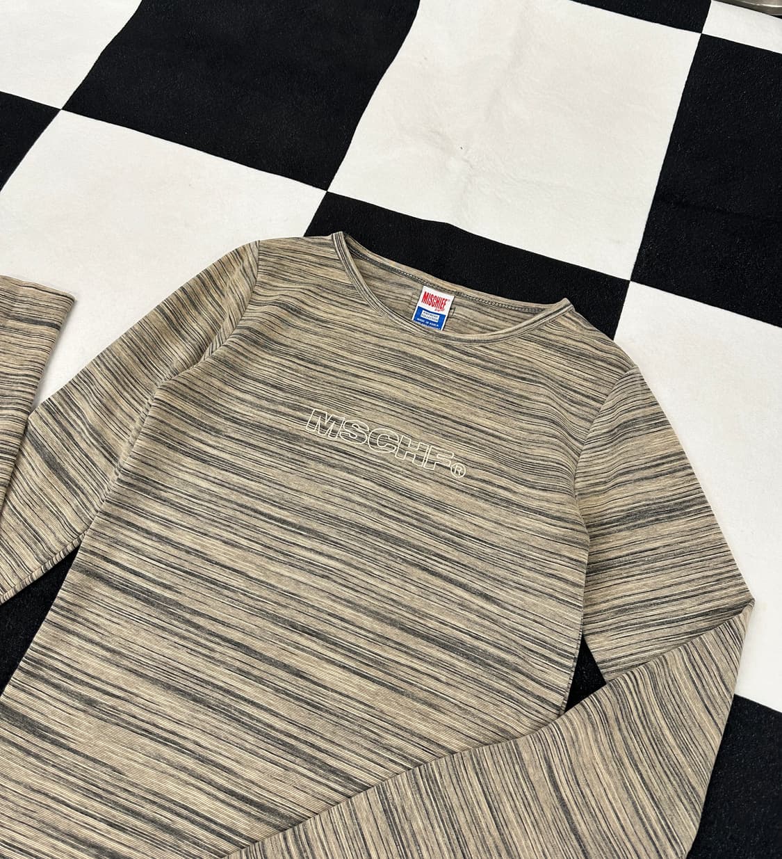 스펠아웃로고 스트라이프 텐션 롱슬리브  상품이미지1