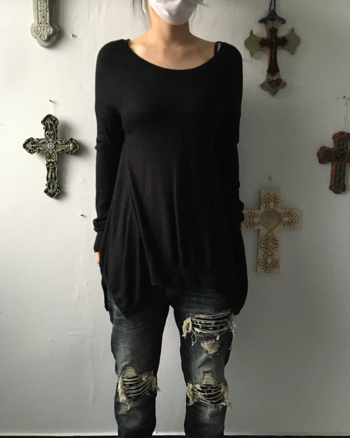 Unbalanced woolen knit 상품이미지7