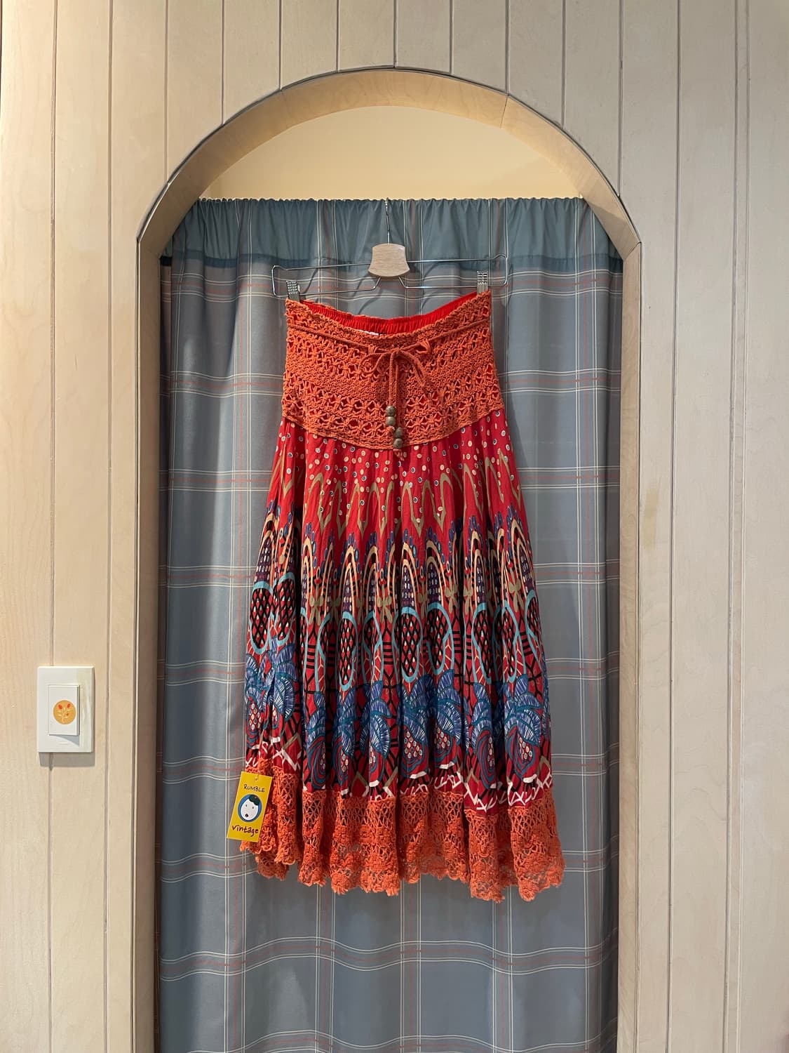 일본빈티지 크로쉐디테일 원피스겸스커트 상품이미지1