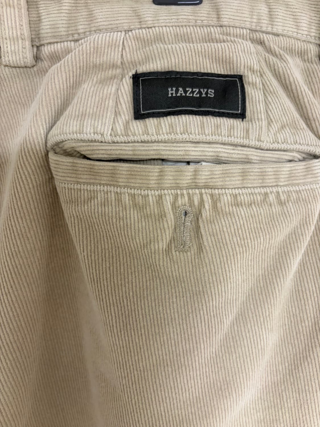 HAZZYS 헤지스 베이지 코듀로이 바지 32 상품이미지3