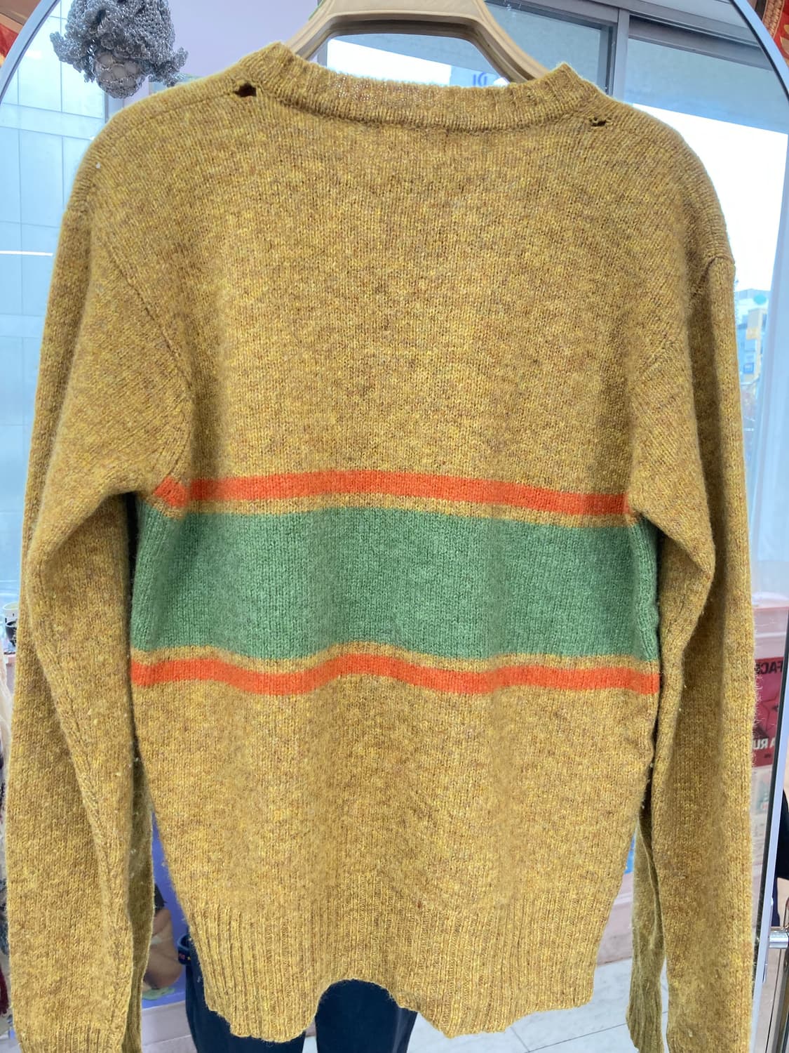 폴스미스 PAUL SMITH 울 100% 옐로우 니트 상품이미지6