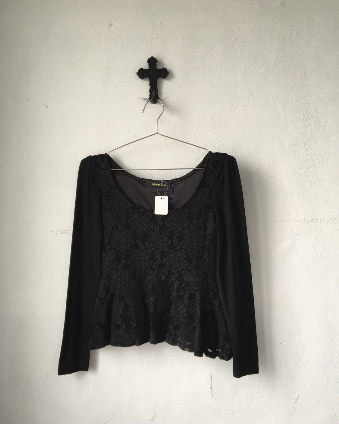 Flower pattern lace point sleeve 상품이미지2