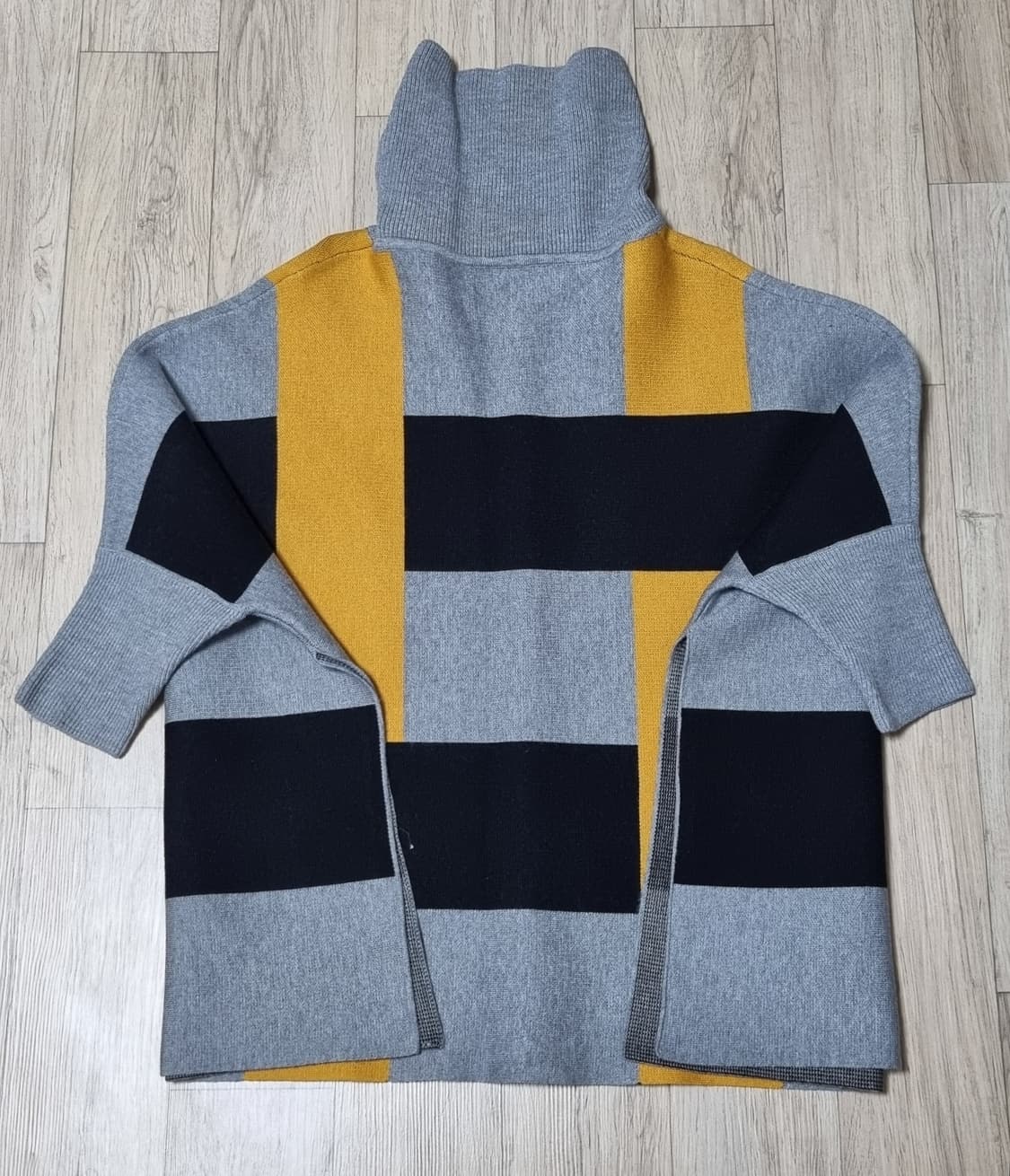 터틀넥 판초 니트 망토 상품이미지6