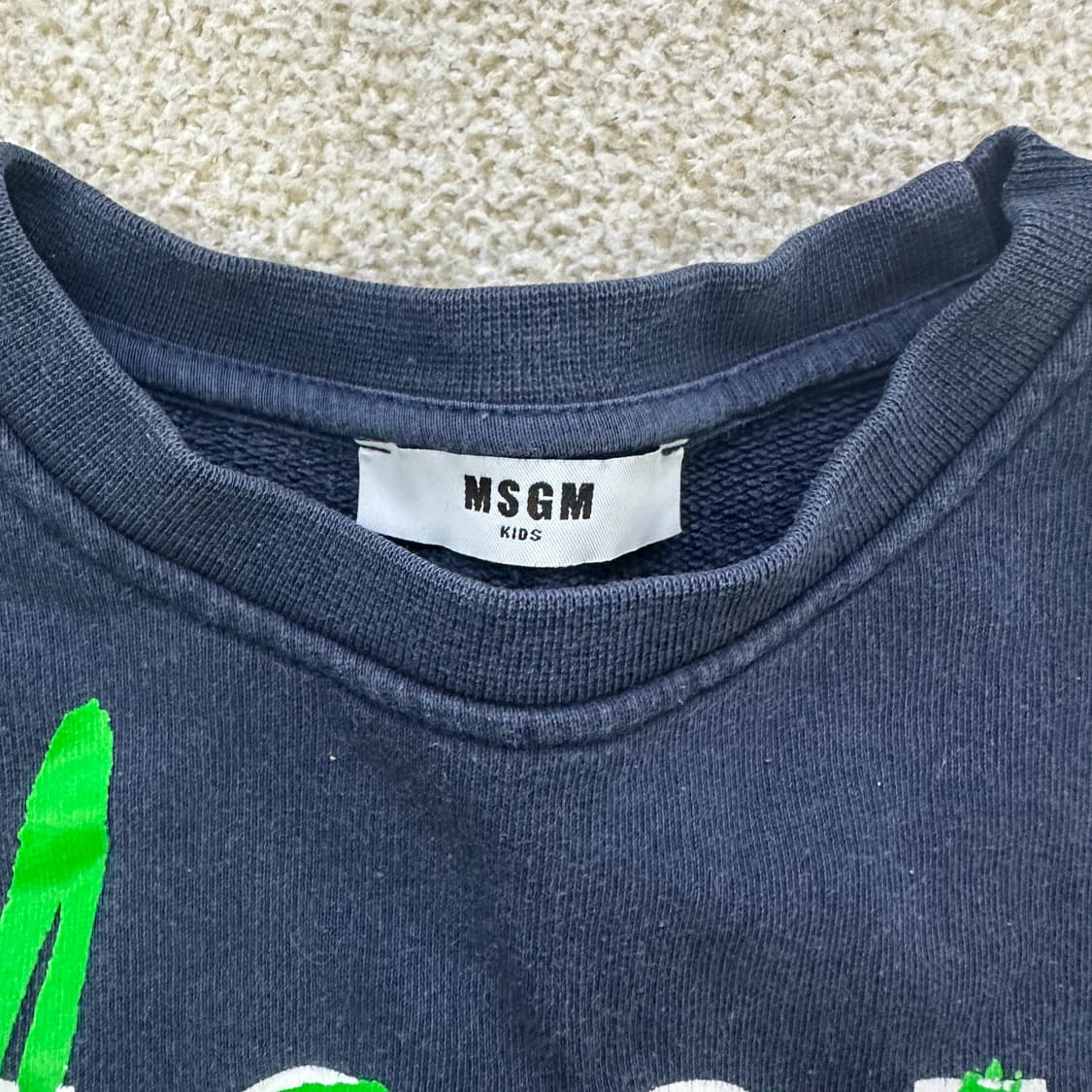 실측확인 MSGM 키즈 맨투맨 0317D 상품이미지2