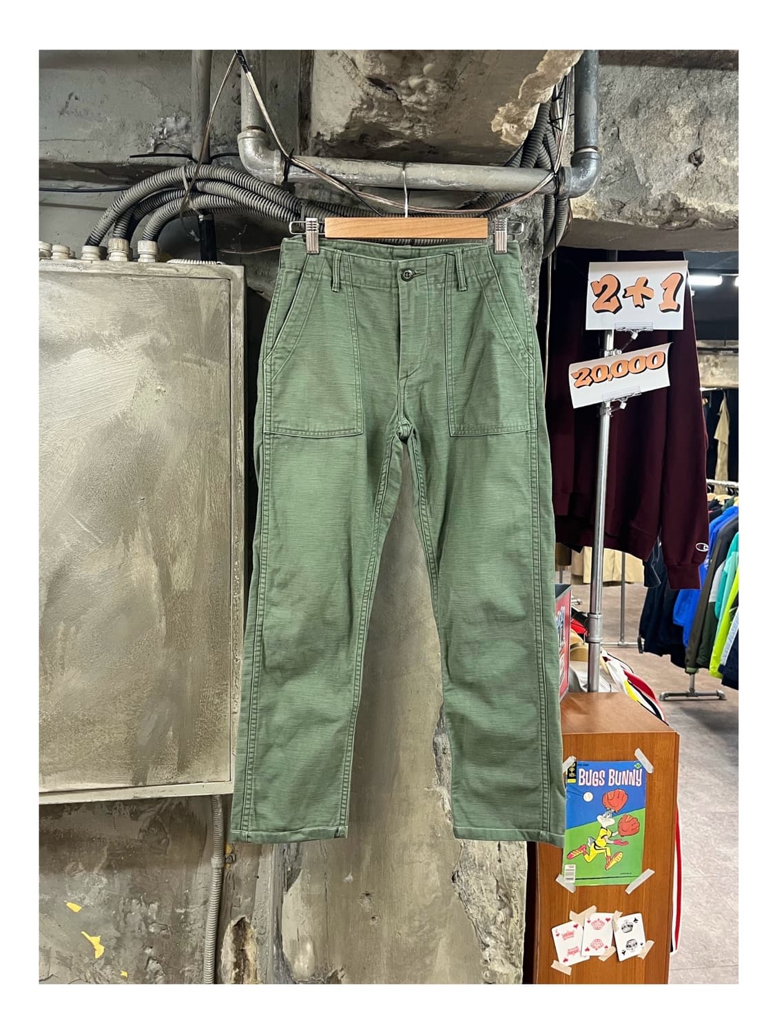 오어슬로우 퍼티그 팬츠 카키 S #csz3485 상품이미지1