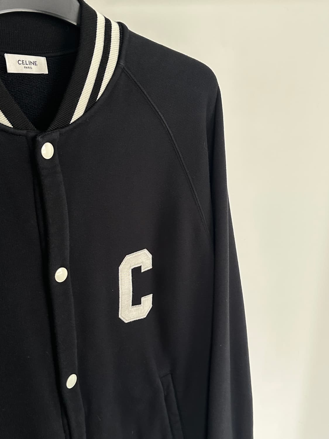 셀린느 로고 테디 봄버 블루종 자켓 상품이미지3