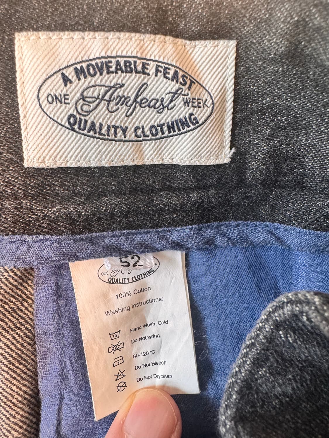 에스타도 Estado 벨트리스 데님  팬츠 52 상품이미지9