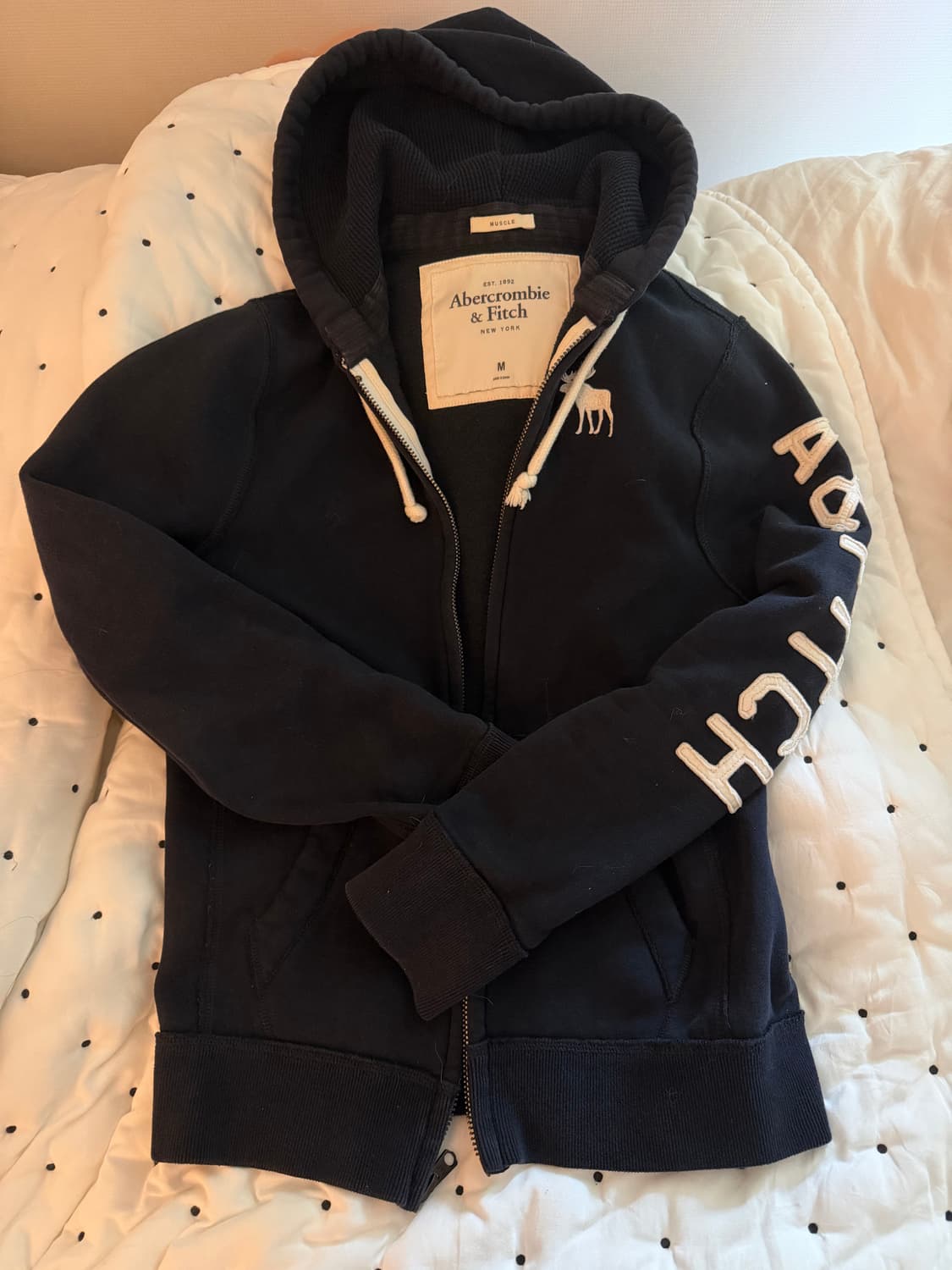 아베크롬비 네이비 후드집업 후디 M 상품이미지1