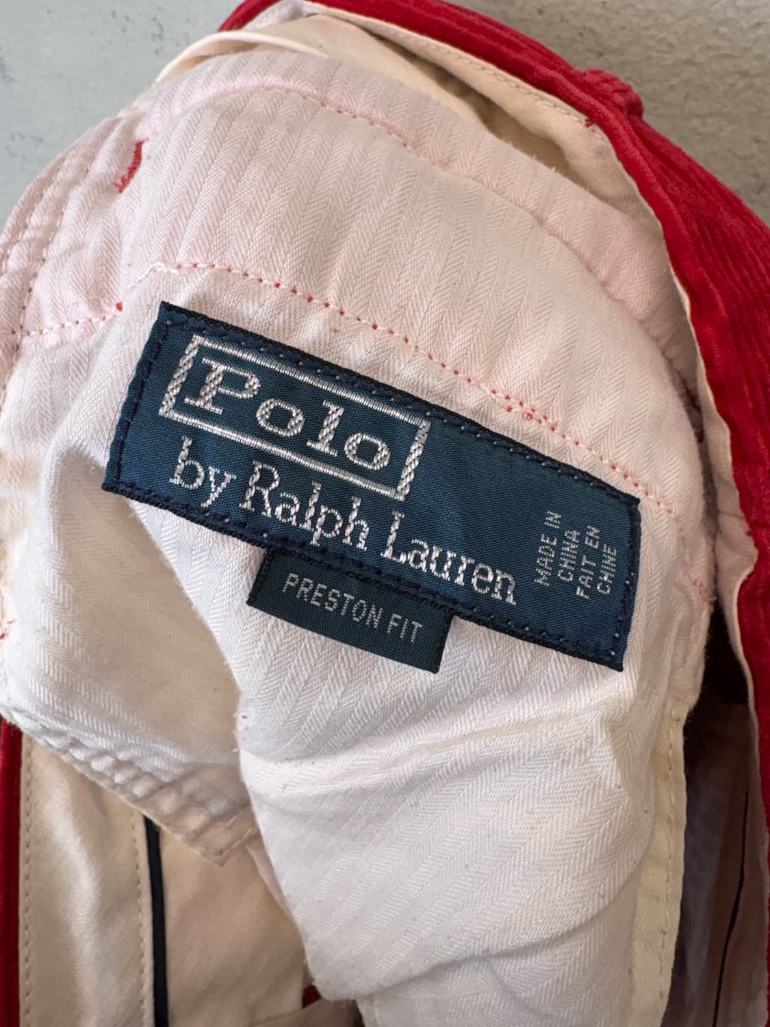 폴로랄프로렌 빈티지 레드 코듀로이 팬츠 상품이미지6