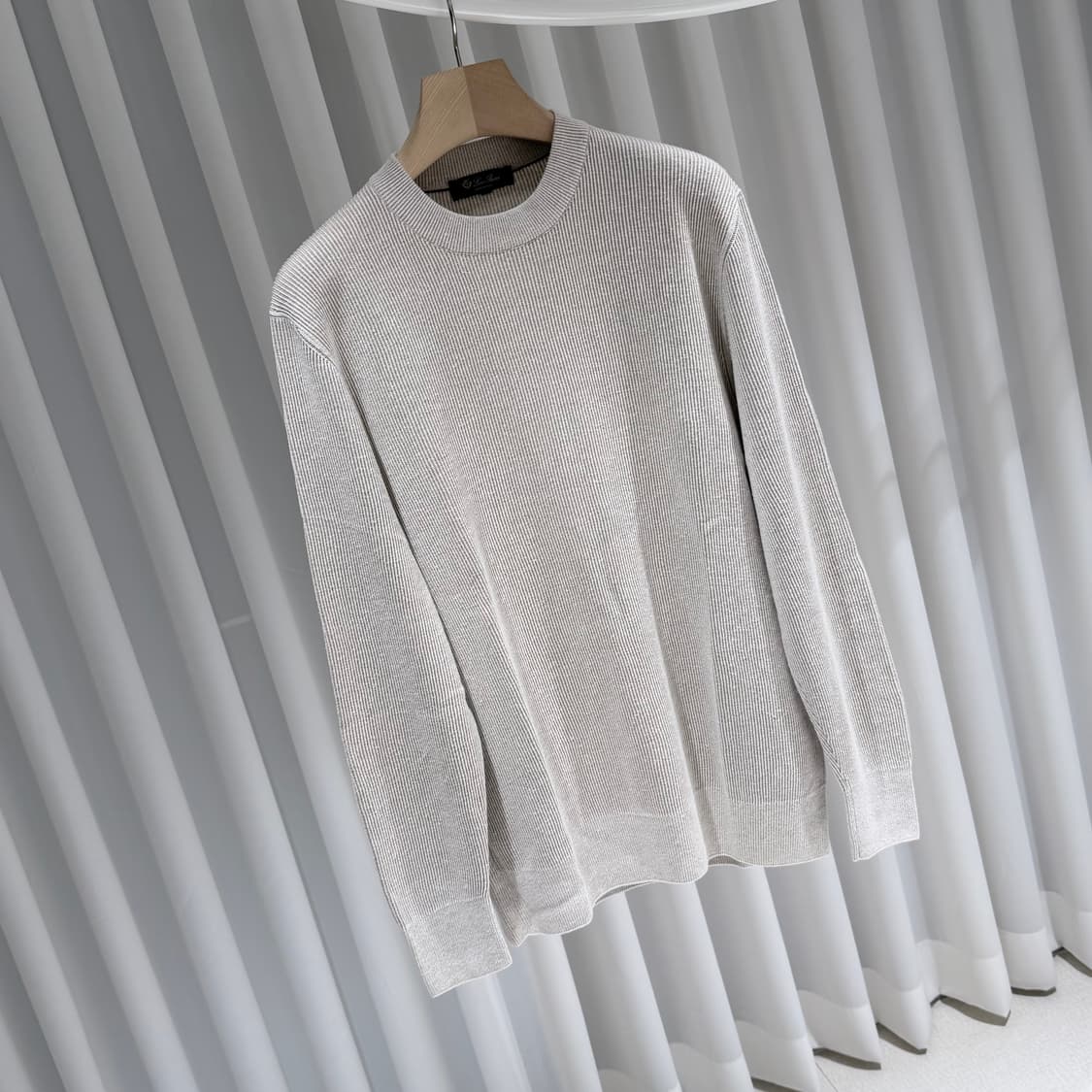 (S/52) / 로로피아나 실크 풀오버 니트 스웨터 아이보리 상품이미지3