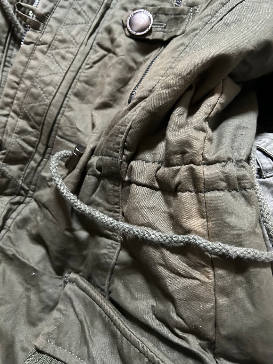 *Archive* 2000s taboo 보노넥 버튼 카키 야상 자켓  상품이미지7