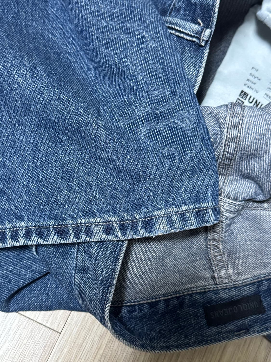 유니클로 배기커브진 중청 26 상품이미지3