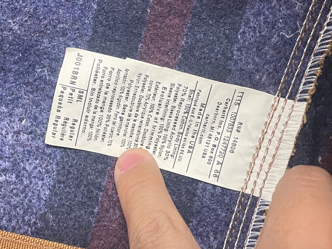 칼하트 디트로이트 자켓 j001 브라운 (S) 상품이미지3