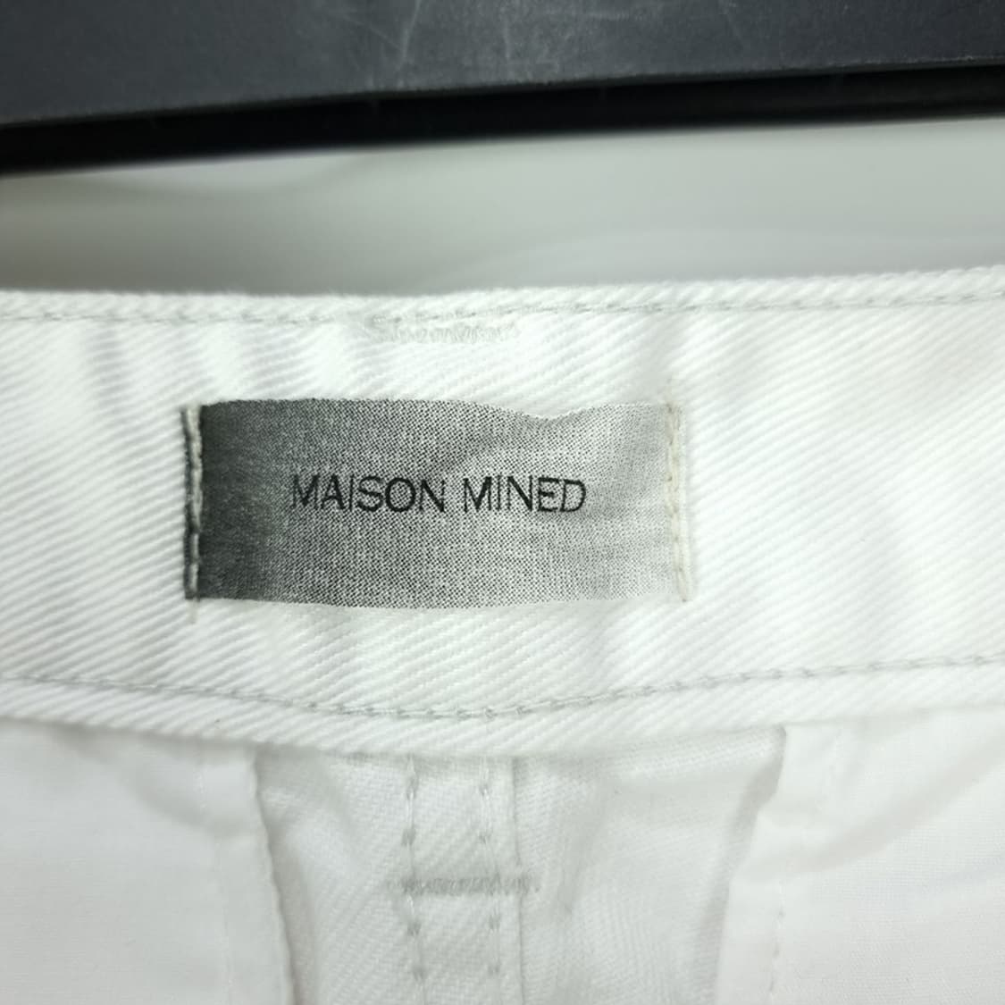[메종미네드] 헴 버튼 유틸리티 와이드 카고 팬츠 화이트 M20149 상품이미지8