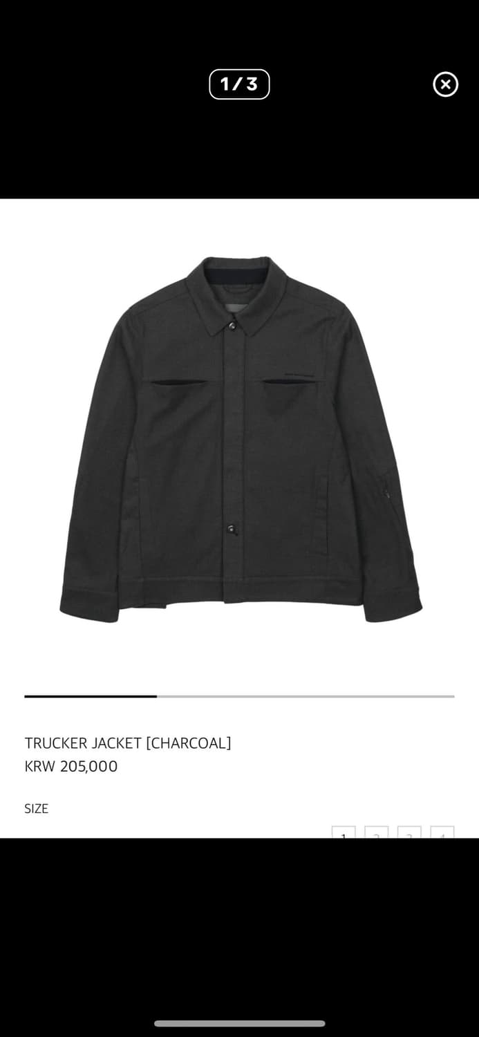 산산기어 트러커 자켓 사이즈 1<->2 교환 상품이미지1