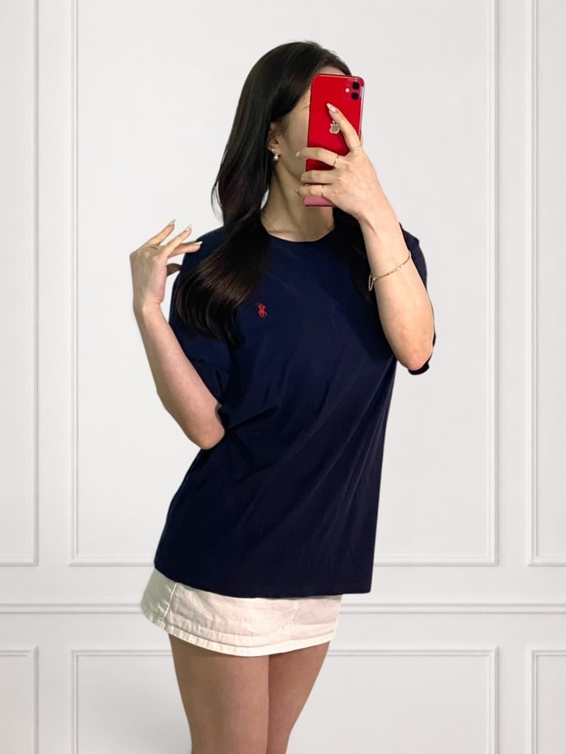 폴로 네이비 라운드티 상품이미지2