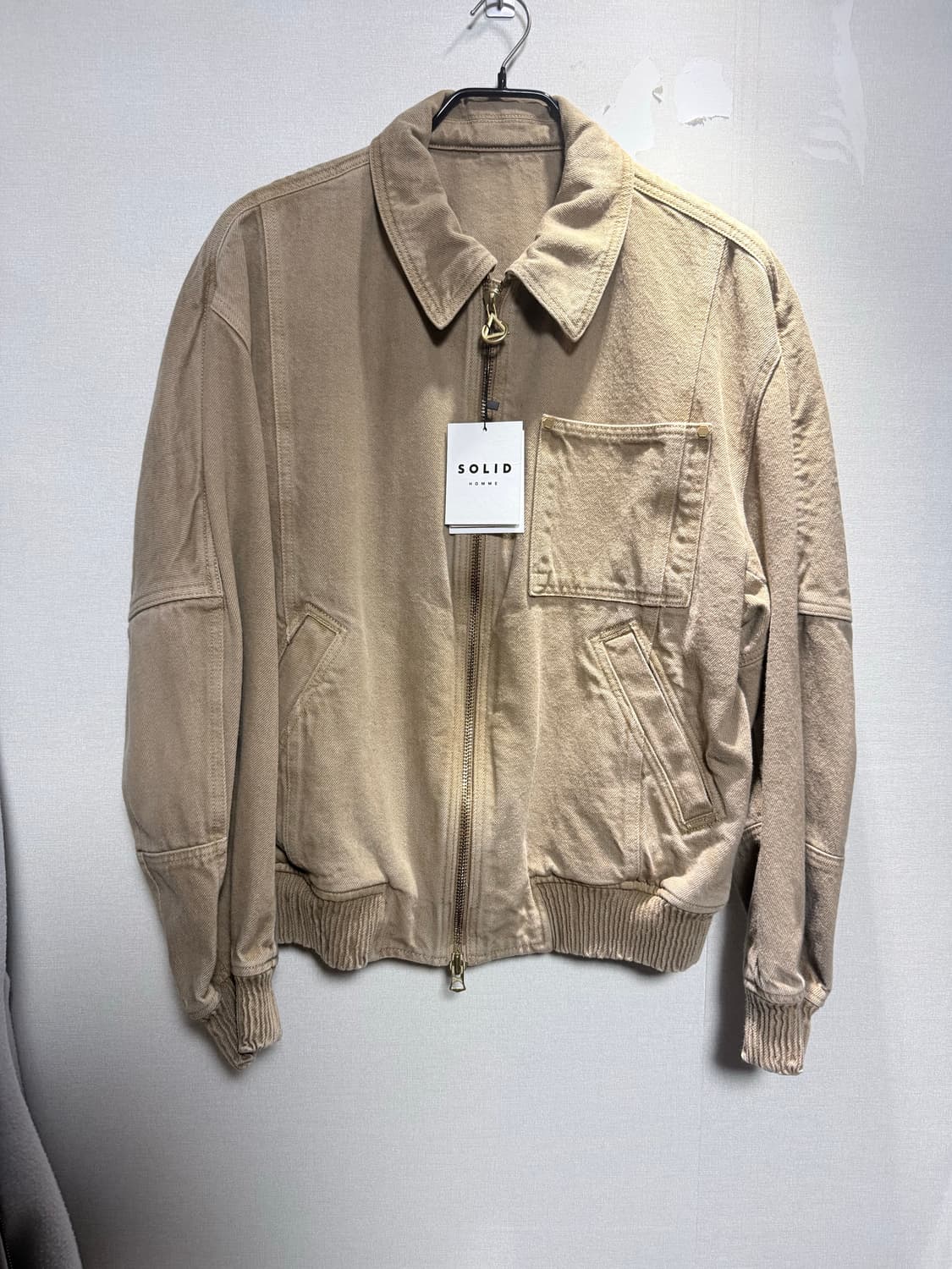 솔리드옴므 24ss 피그먼트 다잉자켓 새제품 상품이미지1