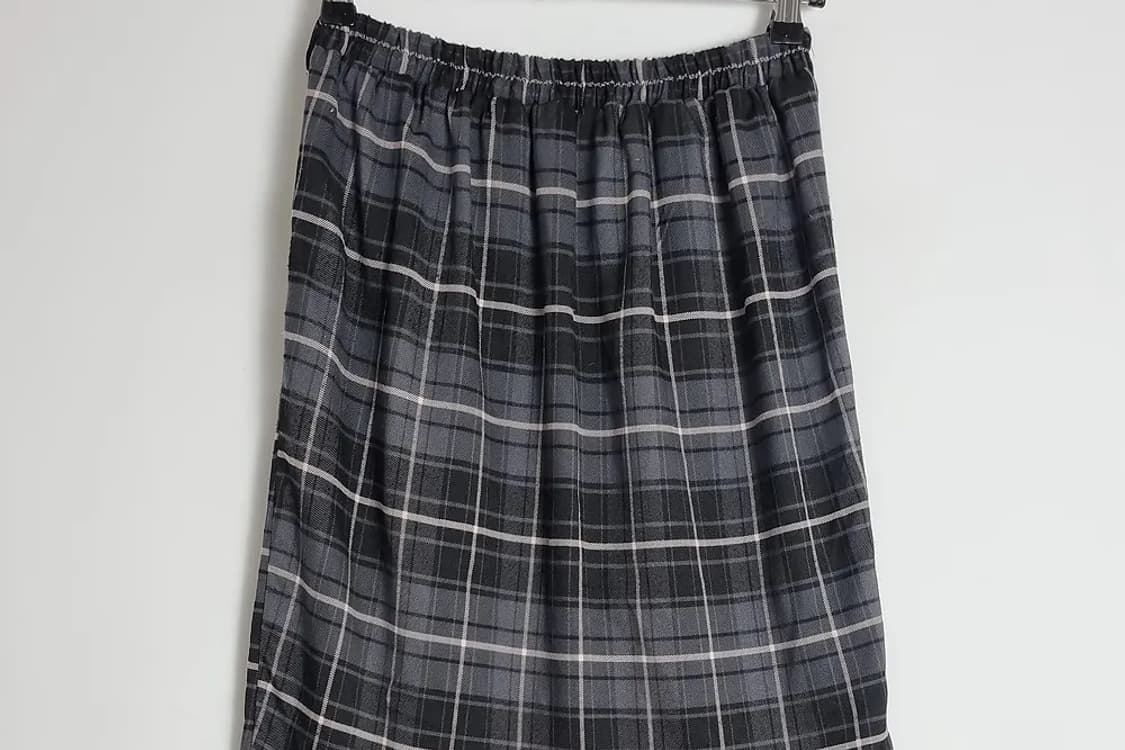 HELM 빈티지 체크 롱스커트  상품이미지3