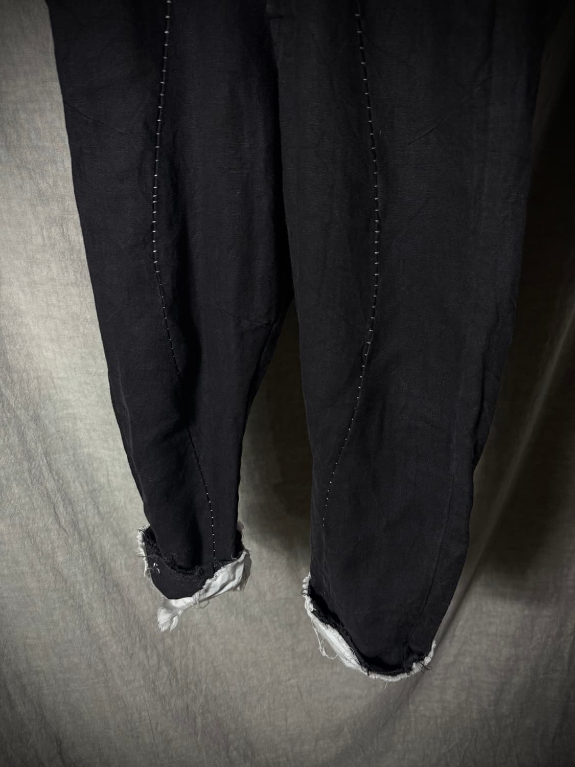 KMRii Hand-Stitched Linen Cropped Pants  상품이미지5