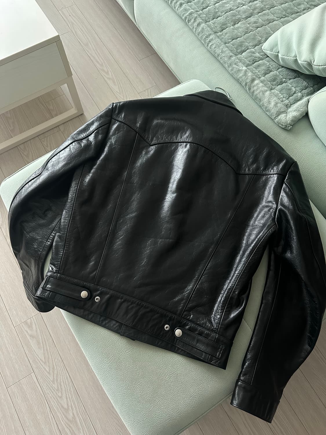 세비지 레더 트러커 자켓 (Leather Trucker Jacket) 상품이미지4