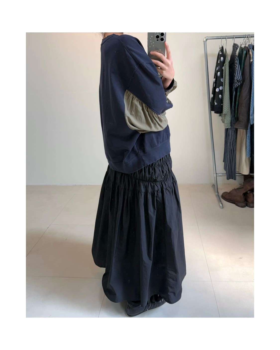 Zucca 셔링 맨투맨 상품이미지3