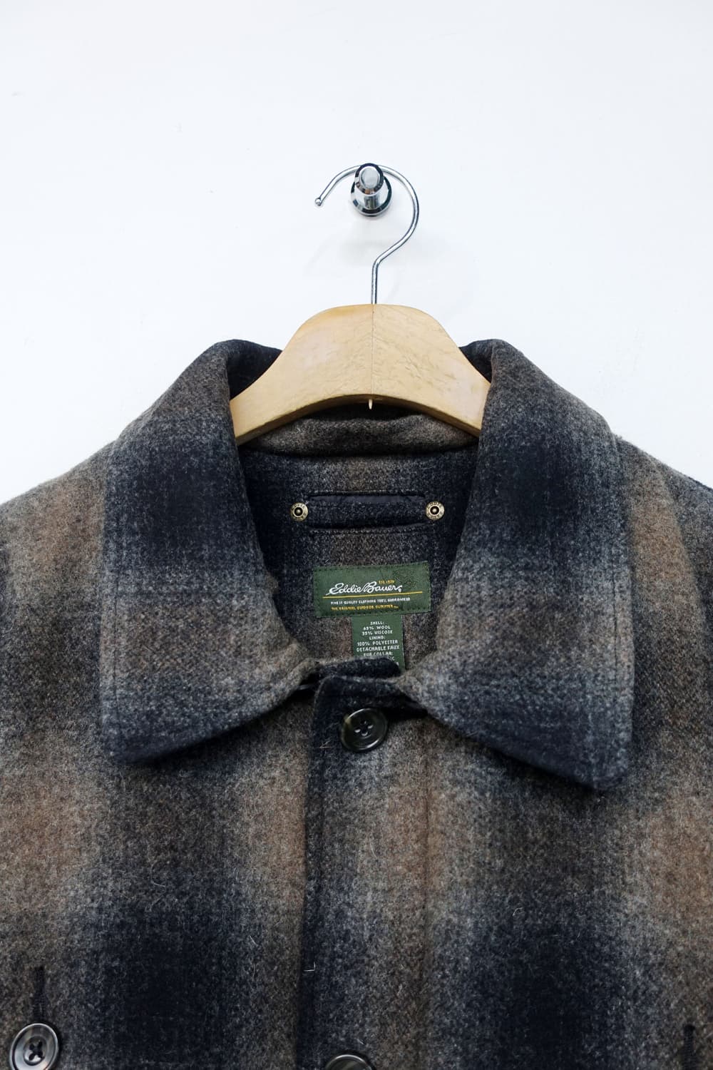 에디 바우어 플란넬 체크 울 자켓 상품이미지6