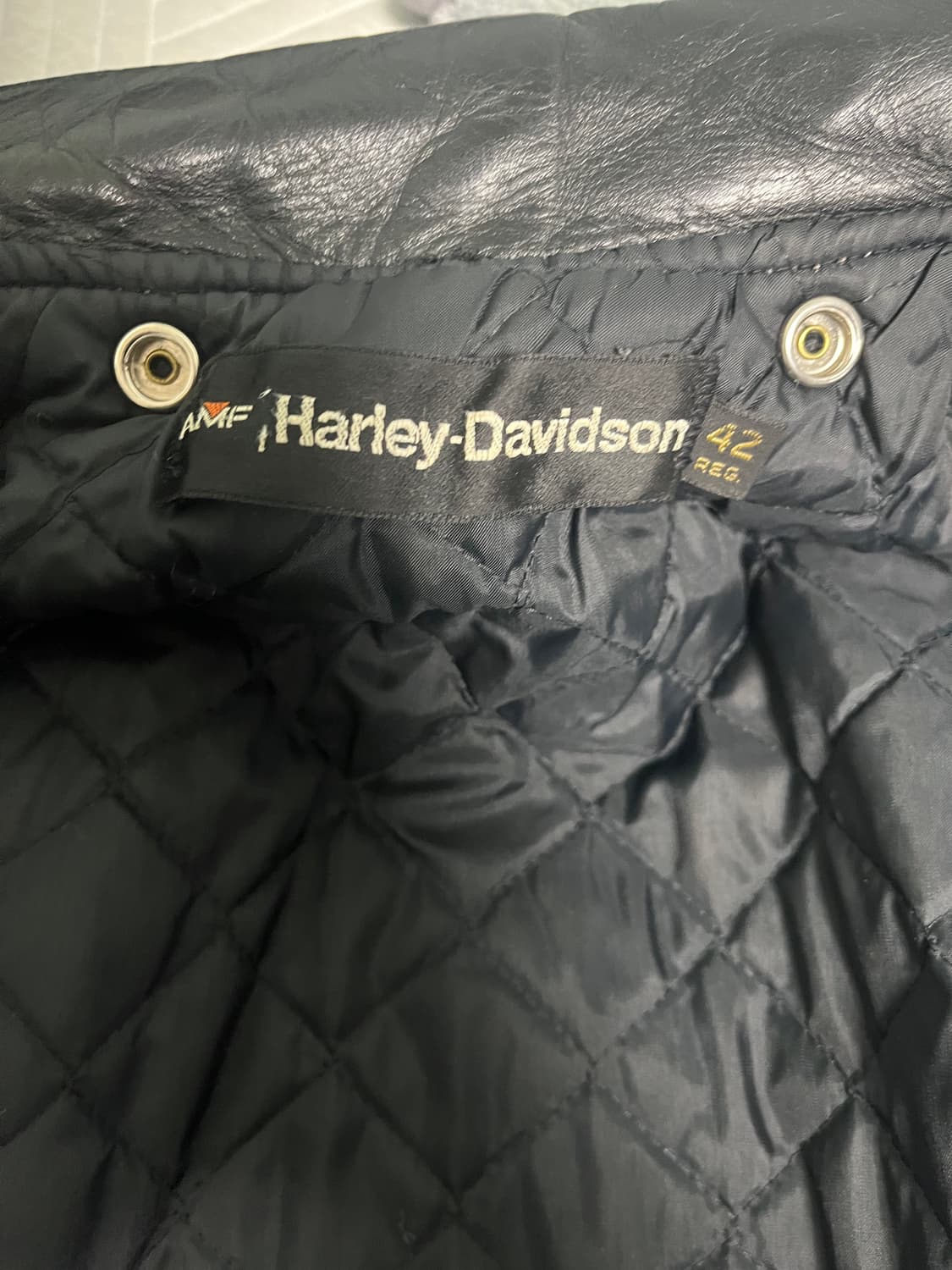 70s 빈티지 할리데이비슨 amf 레더 자켓 상품이미지5