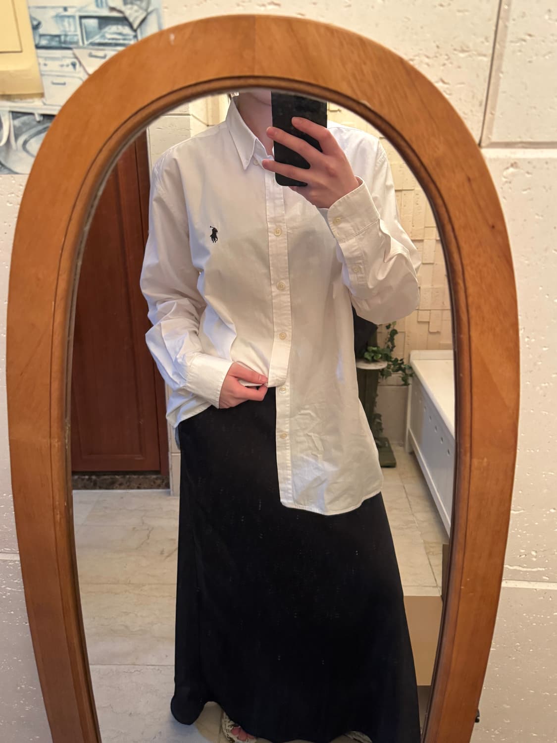 폴로 랄프로렌 화이트 Slim Fit 상품이미지1